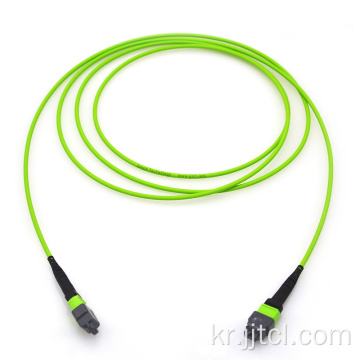 MPO 트렁크 케이블 12F 24F OM5 라임 3.0mm